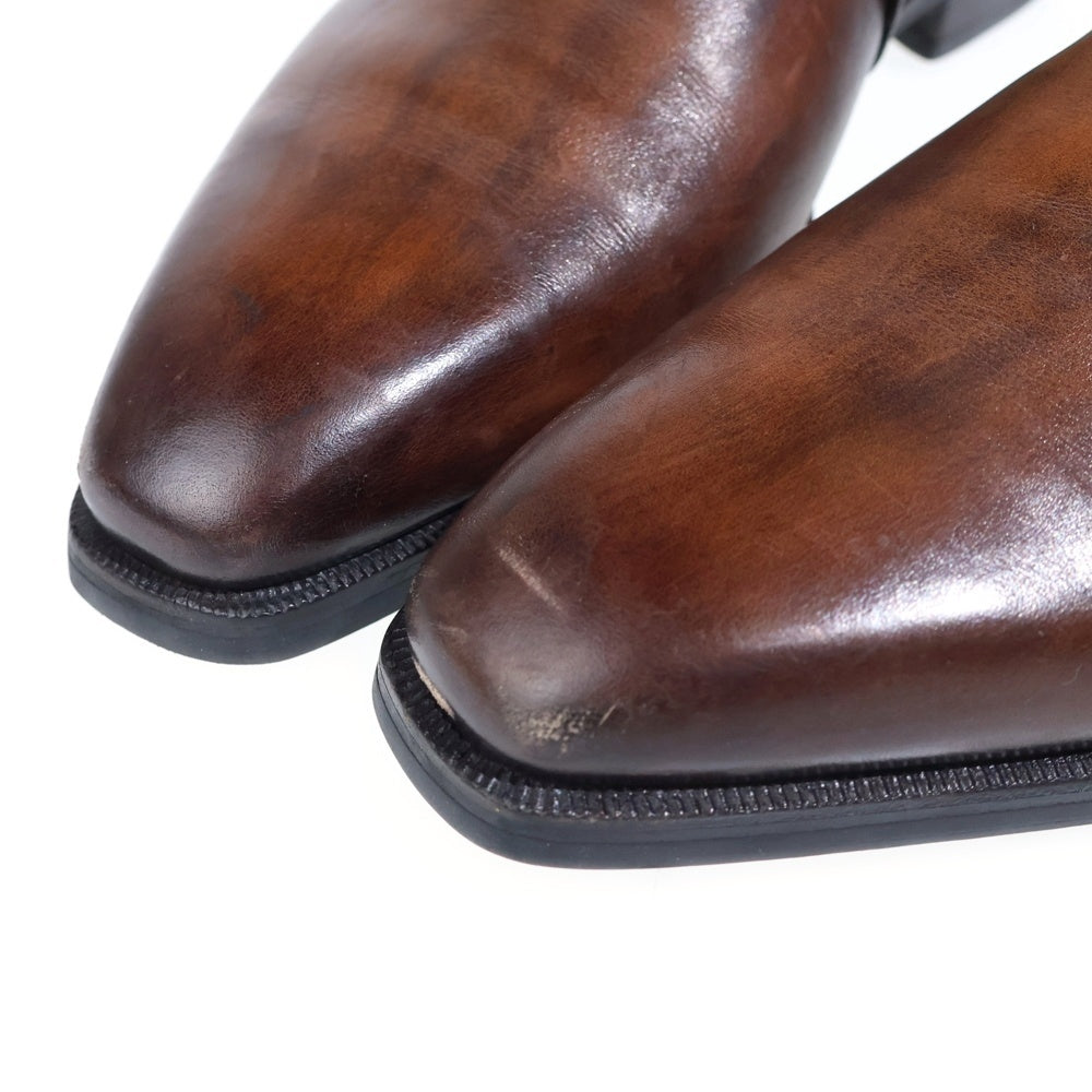 Berluti(ベルルッティ) スクリット カリグラフィ レザードレスシューズ 革靴 ブラウン
