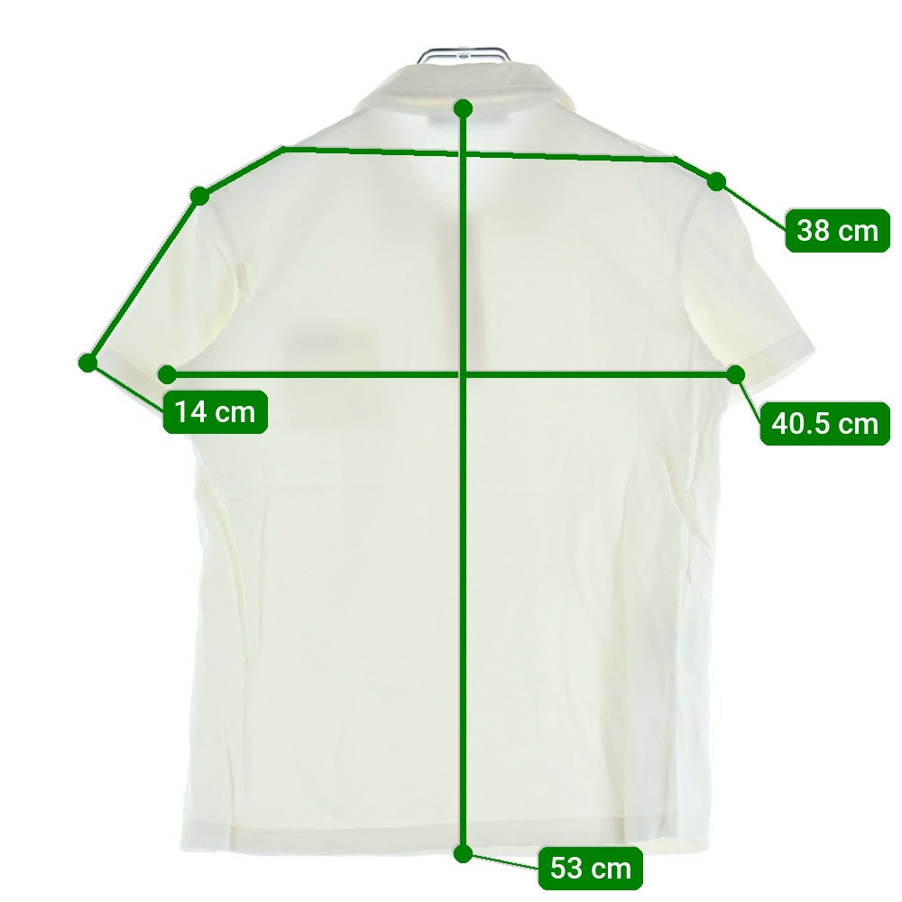 PRADA(プラダ) ロゴプリント 半袖ポロシャツ ホワイト