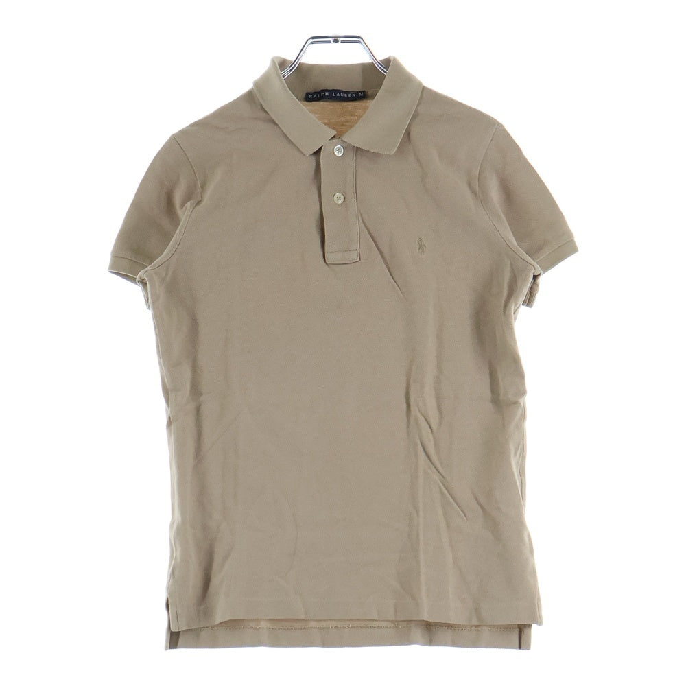 RALPH LAUREN(ラルフローレン) ロゴ刺繍 半袖ポロシャツ ベージュ