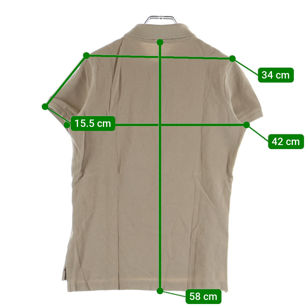 RALPH LAUREN(ラルフローレン) ロゴ刺繍 半袖ポロシャツ ベージュ