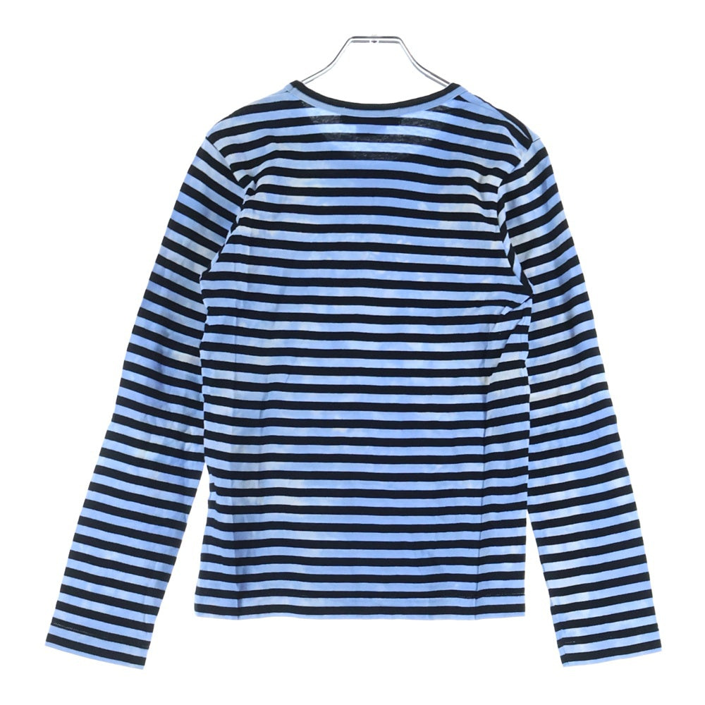 BLACK COMME des GARCONS(ブラックコムデギャルソン) ボーダー長袖Tシャツ ロンT ブルー 1C-T009
