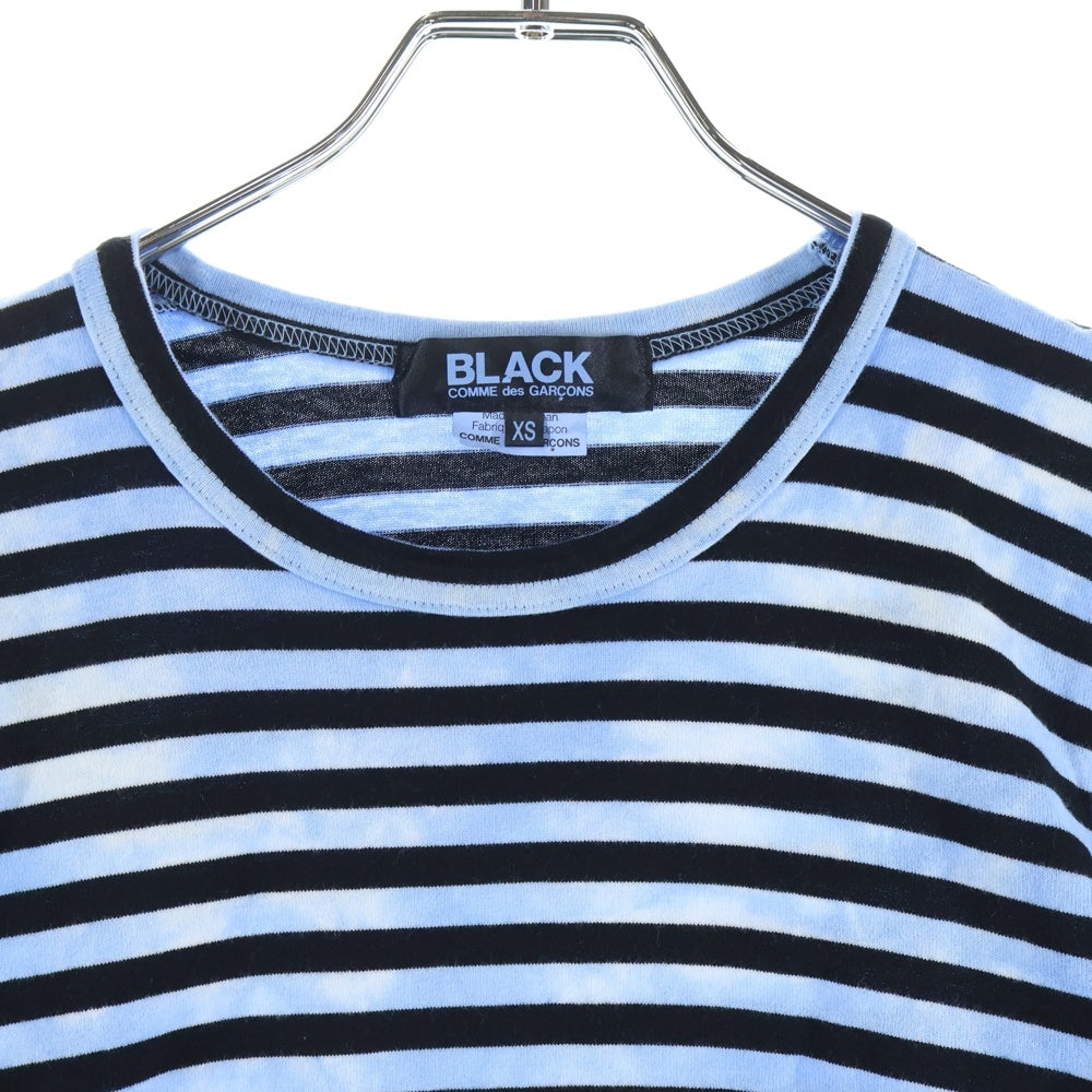 BLACK COMME des GARCONS(ブラックコムデギャルソン) ボーダー長袖Tシャツ ロンT ブルー 1C-T009