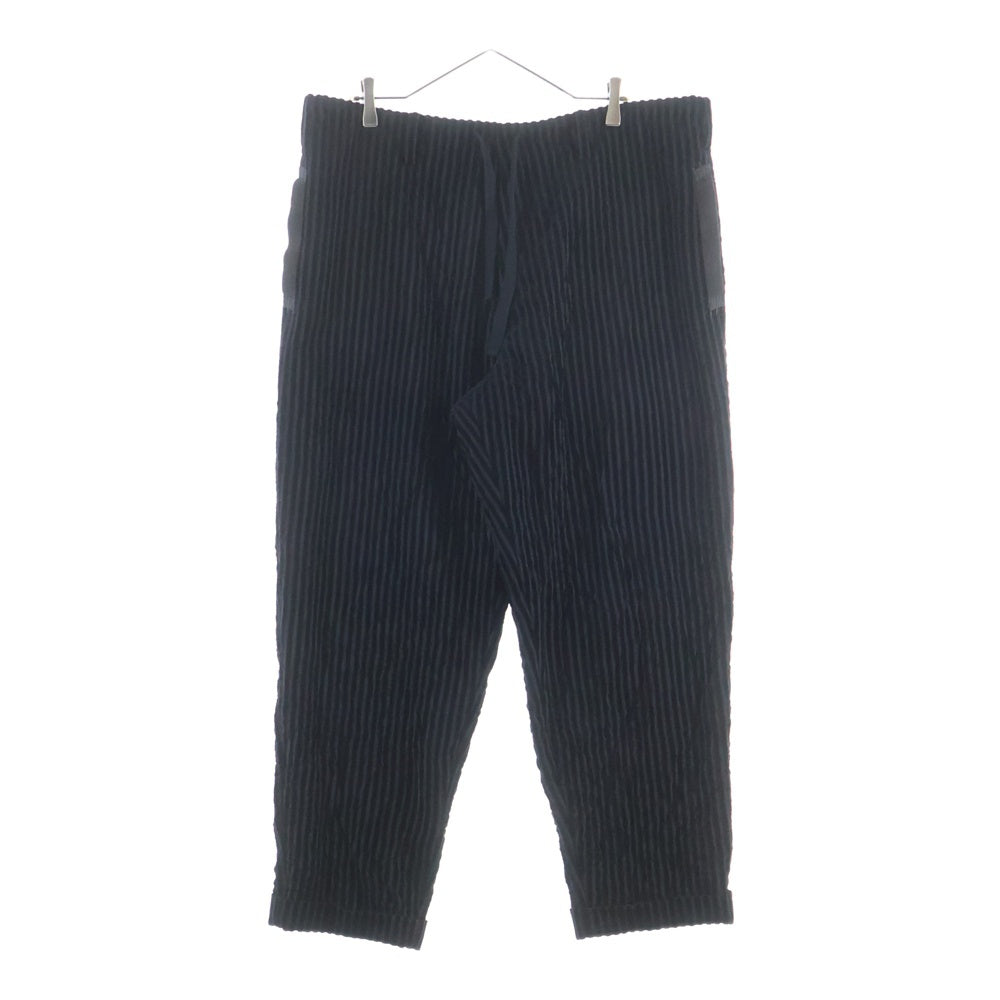 Y's for men(ワイズフォーメン) 24AW Corduroy Pants コーデュロイ ストライプパンツ ブラック MJ-P11-806
