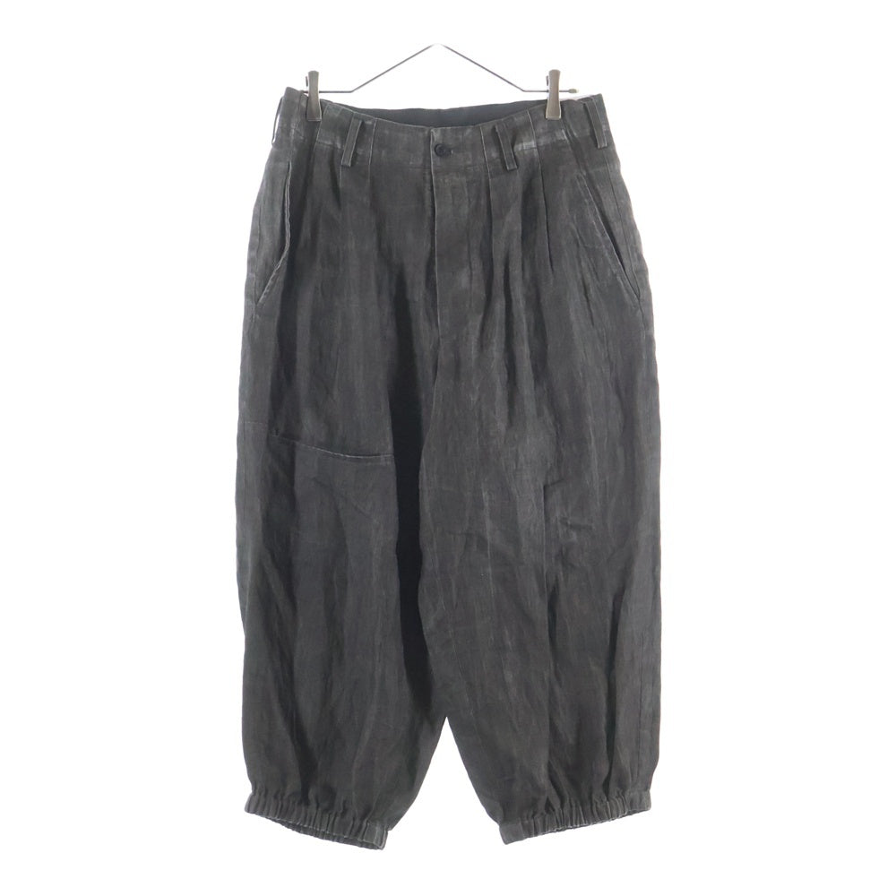 Yohji Yamamoto POUR HOMME(ヨウジヤマモト プールオム) INK DYED TWILL R-INK-DYED OUT POCKET JKT&PNT インク染め アウトポケット ジャケット パンツ セットアップ ブラック HS-J09-300