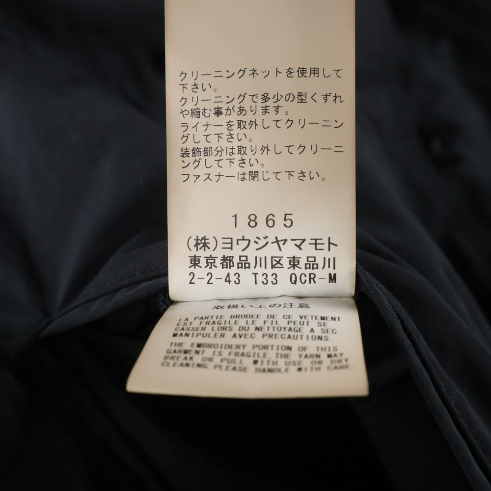 Y's for men(ワイズフォーメン) M-65 FIELD JACKET WITH LINER ライナー付き フィールドジャケット ブラック ML-Y10-900