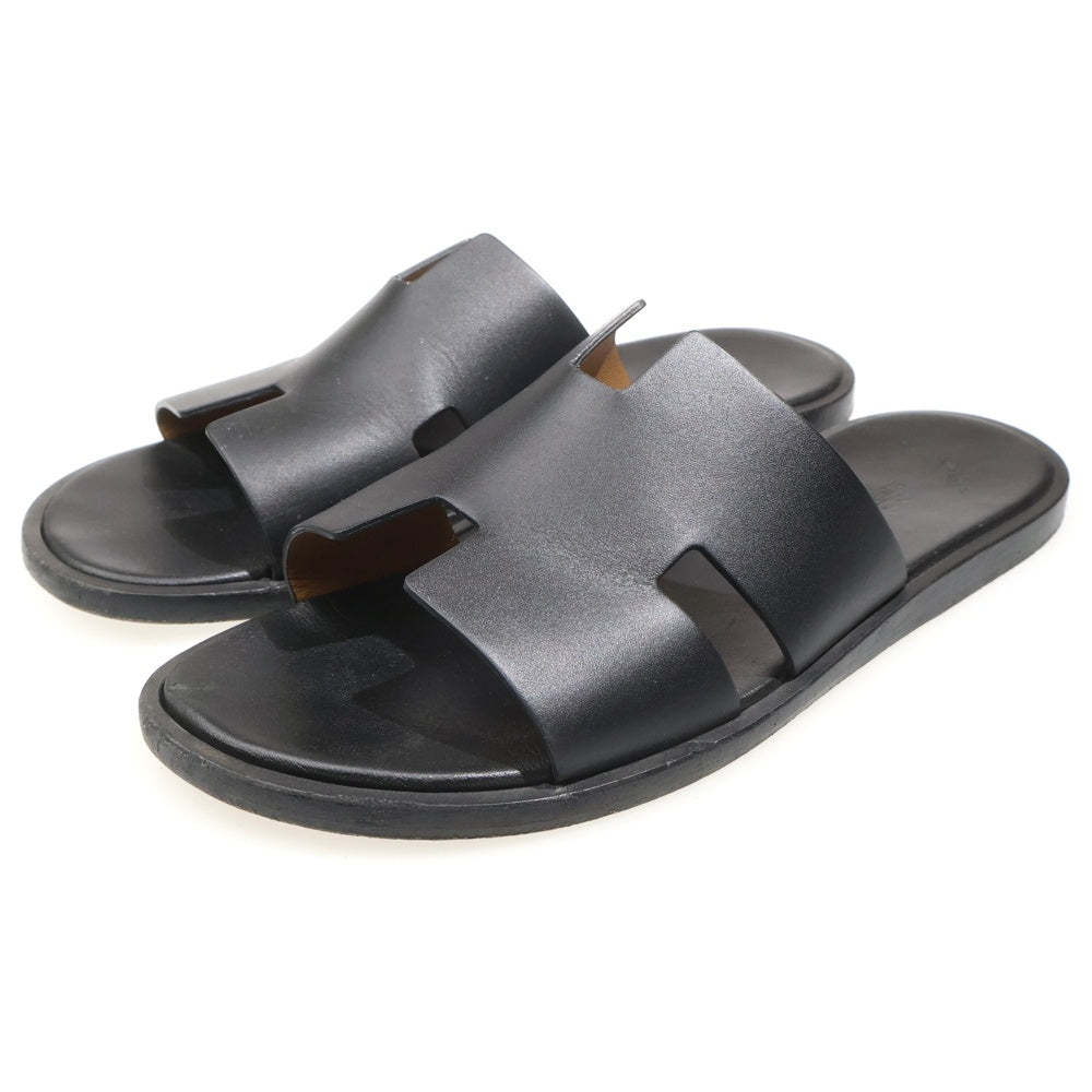 HERMES(エルメス) イズミール Hカットディティール レザーサンダル ブラック