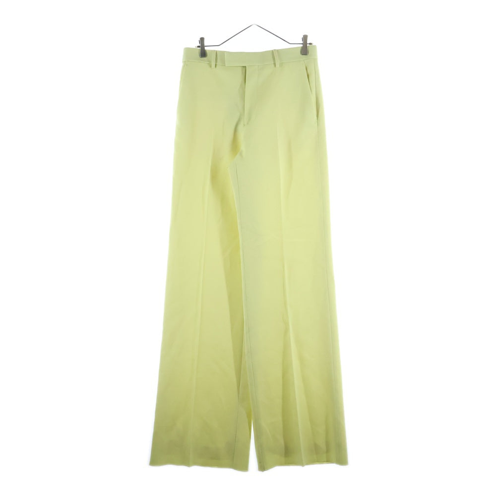 GUCCI(グッチ) Cargo Monogram Logo Pants ロゴパッチ付き ストレートスラックスパンツ イエロー 747163 ZAOST