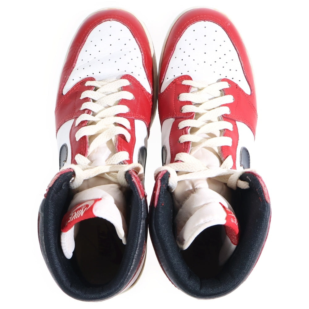 NIKE(ナイキ) 【観賞用1985年製】 AIR JORDAN1 CHICAGO HIGH OG エアジョーダン1 シカゴ ハイカットスニーカー レッド/ホワイト US10.5/28.5cm