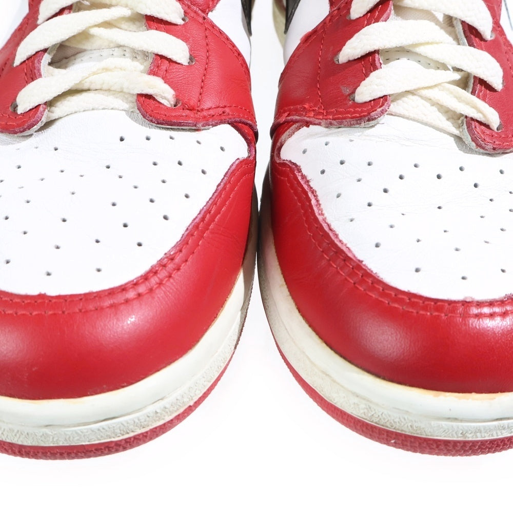 NIKE(ナイキ) 【観賞用1985年製】 AIR JORDAN1 CHICAGO HIGH OG エアジョーダン1 シカゴ ハイカットスニーカー レッド/ホワイト US10.5/28.5cm