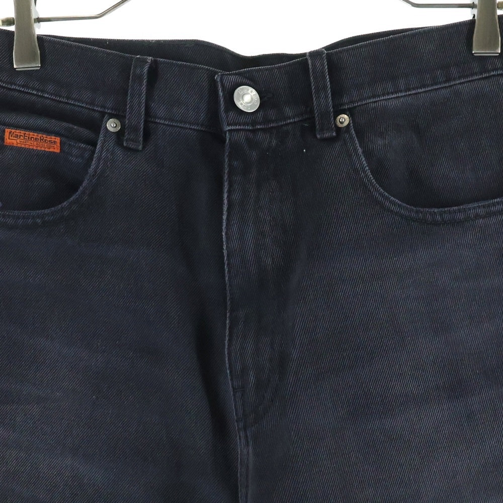 MARTINE ROSE(マーティンローズ) 23AW Wide Leg Jean ワイドデニムパンツ ジーンズ ブラック