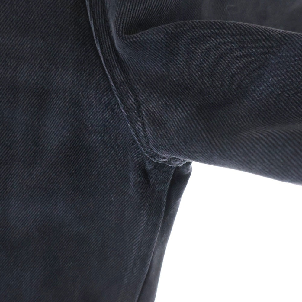 MARTINE ROSE(マーティンローズ) 23AW Wide Leg Jean ワイドデニムパンツ ジーンズ ブラック
