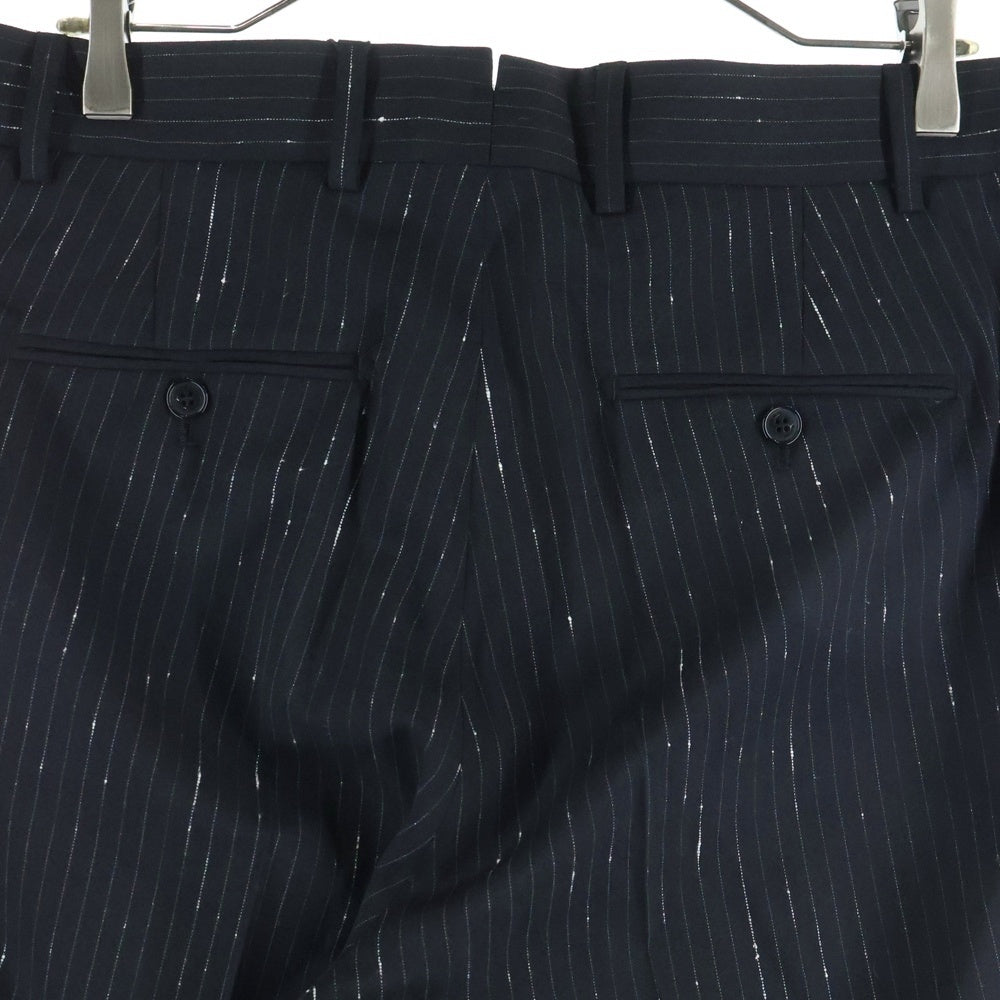 VETEMENTS(ヴェトモン) Pinstripe Pants ピンストライプ スラックス パンツ ブラック MA52PA540P