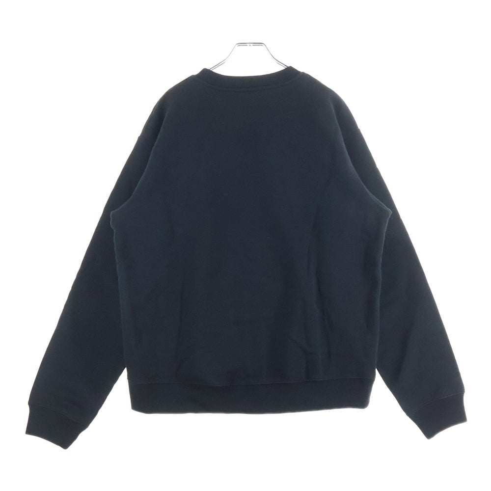 MARTINE ROSE(マーティンローズ) Sweatshirt ロゴプリント クルーネックスウェットトレーナー ブラック