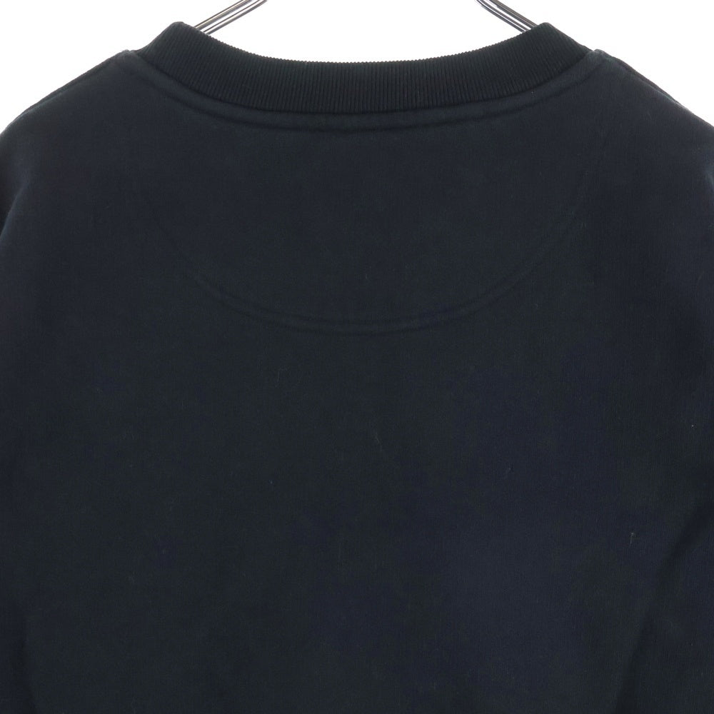 MARTINE ROSE(マーティンローズ) Sweatshirt ロゴプリント クルーネックスウェットトレーナー ブラック