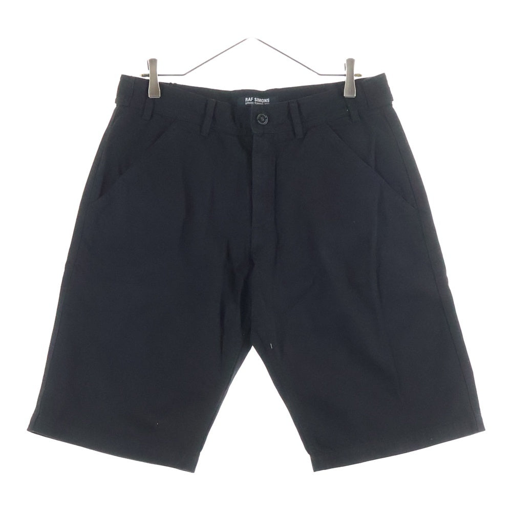RAF SIMONS(ラフシモンズ) 23SS DENIM SKATE SHORTS デニムスケートショーツ ハーフパンツ ブラック 231-M331