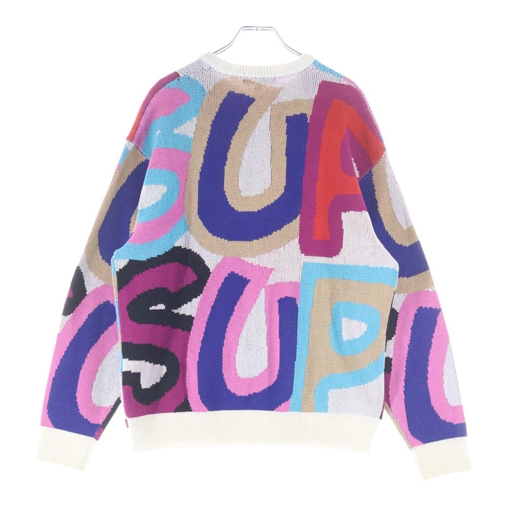 SUPREME(シュプリーム) 20AW Smurfs Sweater スマーフ 総柄 クルーネックニットセーター マルチ