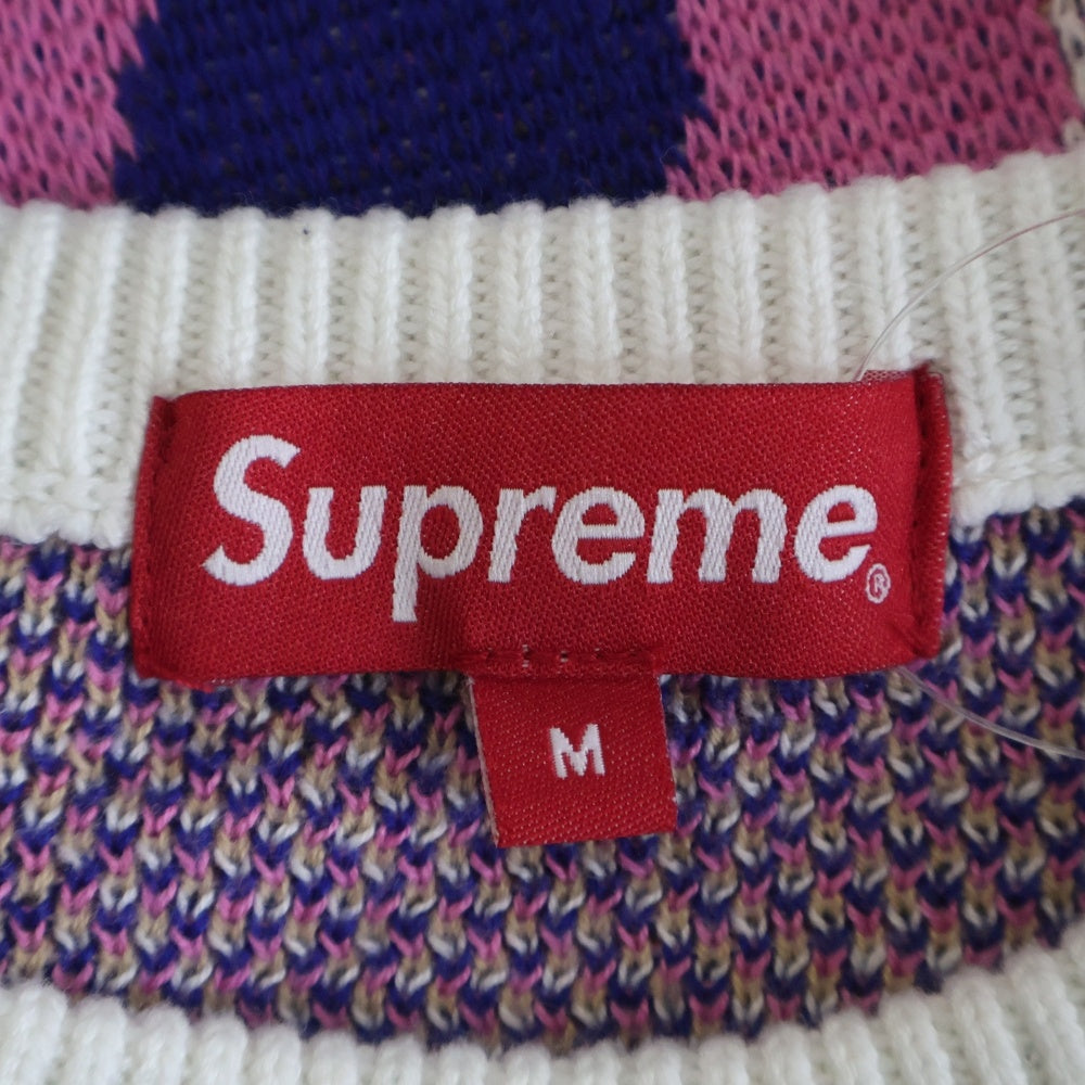 SUPREME(シュプリーム) 20AW Smurfs Sweater スマーフ 総柄 クルーネックニットセーター マルチ