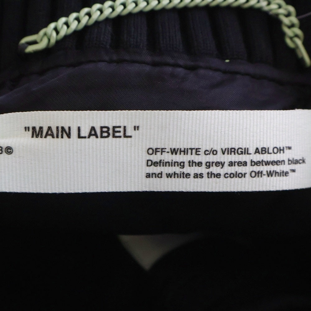 OFF-WHITE(オフホワイト) 18AW Diag Gradient Varsity Jacket グラデーションロゴ ウールヴァーシティジャケット ブラック