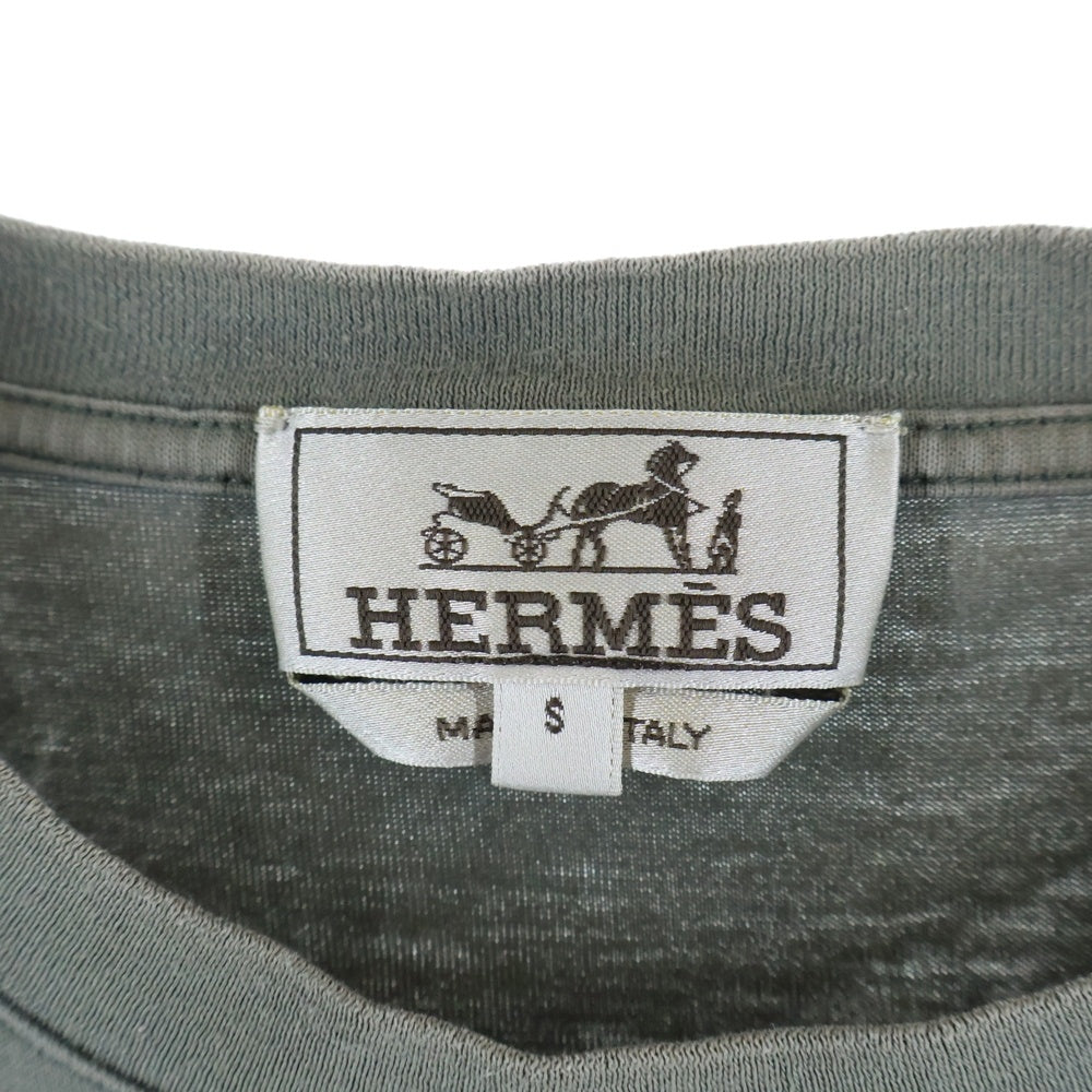 HERMES(エルメス) Mega Chariot T-Shirt 半袖Tシャツ グレー H267820HA09SM