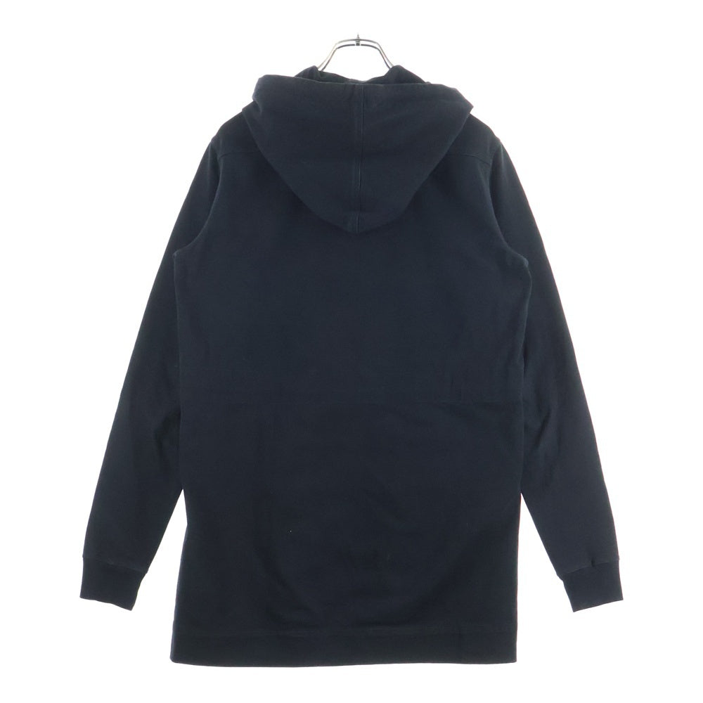 Rick Owens(リックオウエンス) 17AW Drawstring Hoodie ジップアップロングパーカー フーディー ブラック RU17F8288-BA