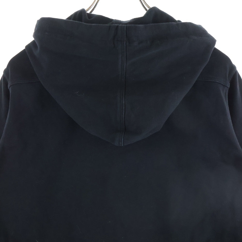 Rick Owens(リックオウエンス) 17AW Drawstring Hoodie ジップアップロングパーカー フーディー ブラック RU17F8288-BA