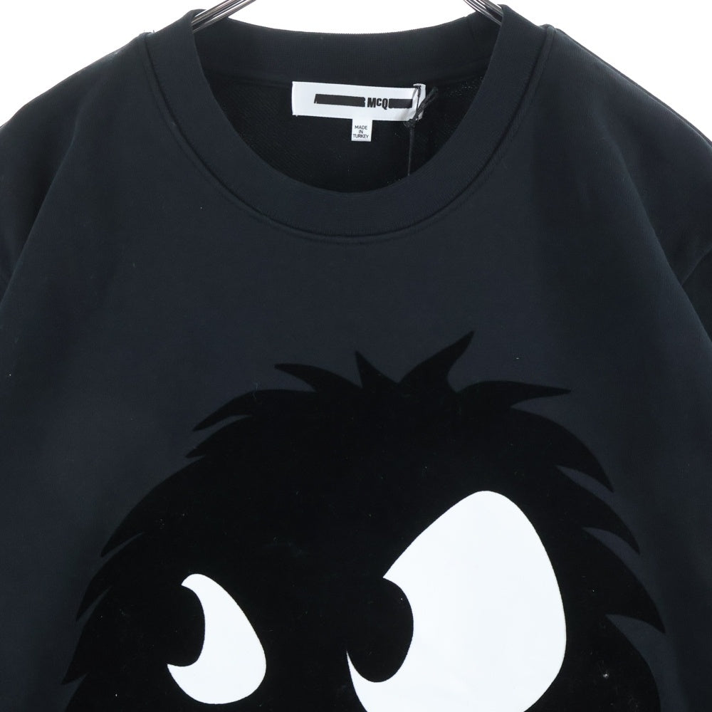 Alexander McQueen(アレキサンダーマックイーン) Pattern Round Neck Long Sleeves Sweatshirt クルーネックスウェットトレーナー ブラック 415099 RKH51
