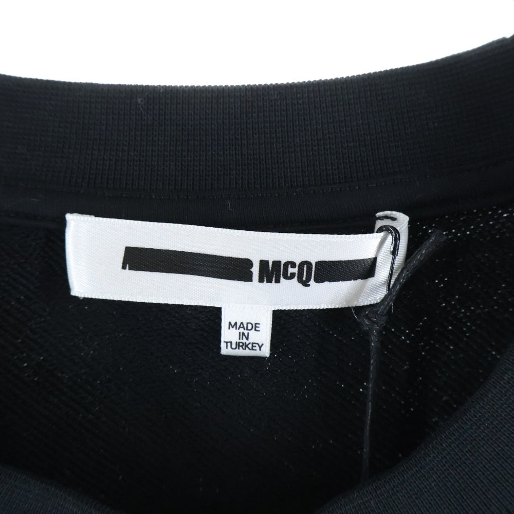 Alexander McQueen(アレキサンダーマックイーン) Pattern Round Neck Long Sleeves Sweatshirt クルーネックスウェットトレーナー ブラック 415099 RKH51