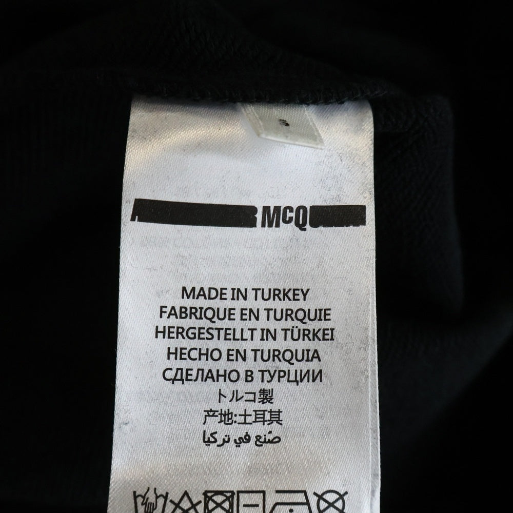 Alexander McQueen(アレキサンダーマックイーン) Pattern Round Neck Long Sleeves Sweatshirt クルーネックスウェットトレーナー ブラック 415099 RKH51