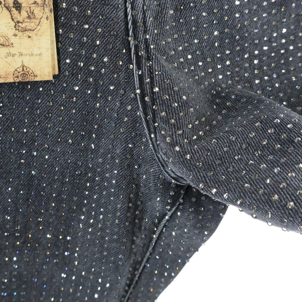 BIRTH OF ROYAL CHILD(バースオブロイヤルチャイルド) 20K Diamond Stellar Denim Pants スパンコール装飾 デニムパンツ グレー