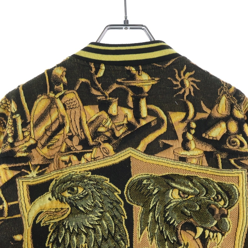 DOLCE & GABBANA(ドルチェアンドガッバーナ) Knit Jacket 総柄ニットジャケット ブルゾン イエロー G39XTX FURBG
