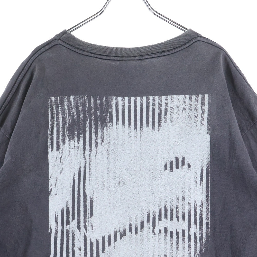 SAINT MICHAEL(セントマイケル) 24SS ×Kosuke Kawamura KK SS TEE LOVE BEYOND ダメージ加工 半袖Tシャツ グレー SM-YS8-0000-C23