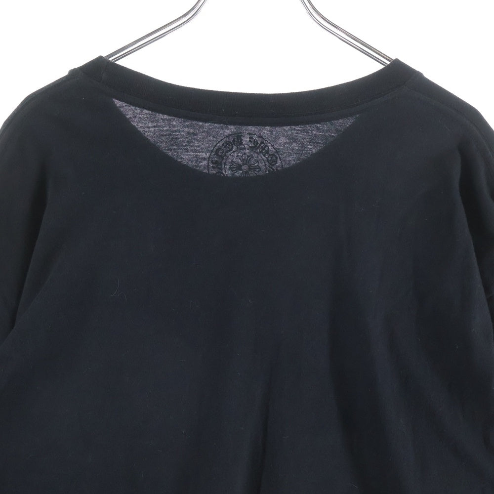 CHROME HEARTS(クロムハーツ) CH L/S T-SHIRT アームフローラル バックホースシュープリント 長袖Tシャツ ロンT ブラック