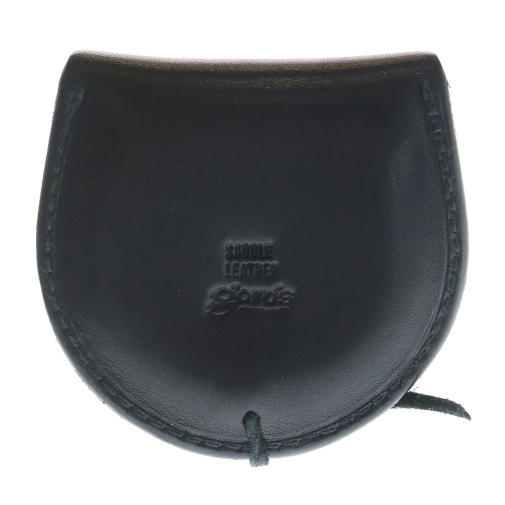 goro's(ゴローズ) SVコンチョ付き レザー コインケース 丸型小銭入れ ブラック
