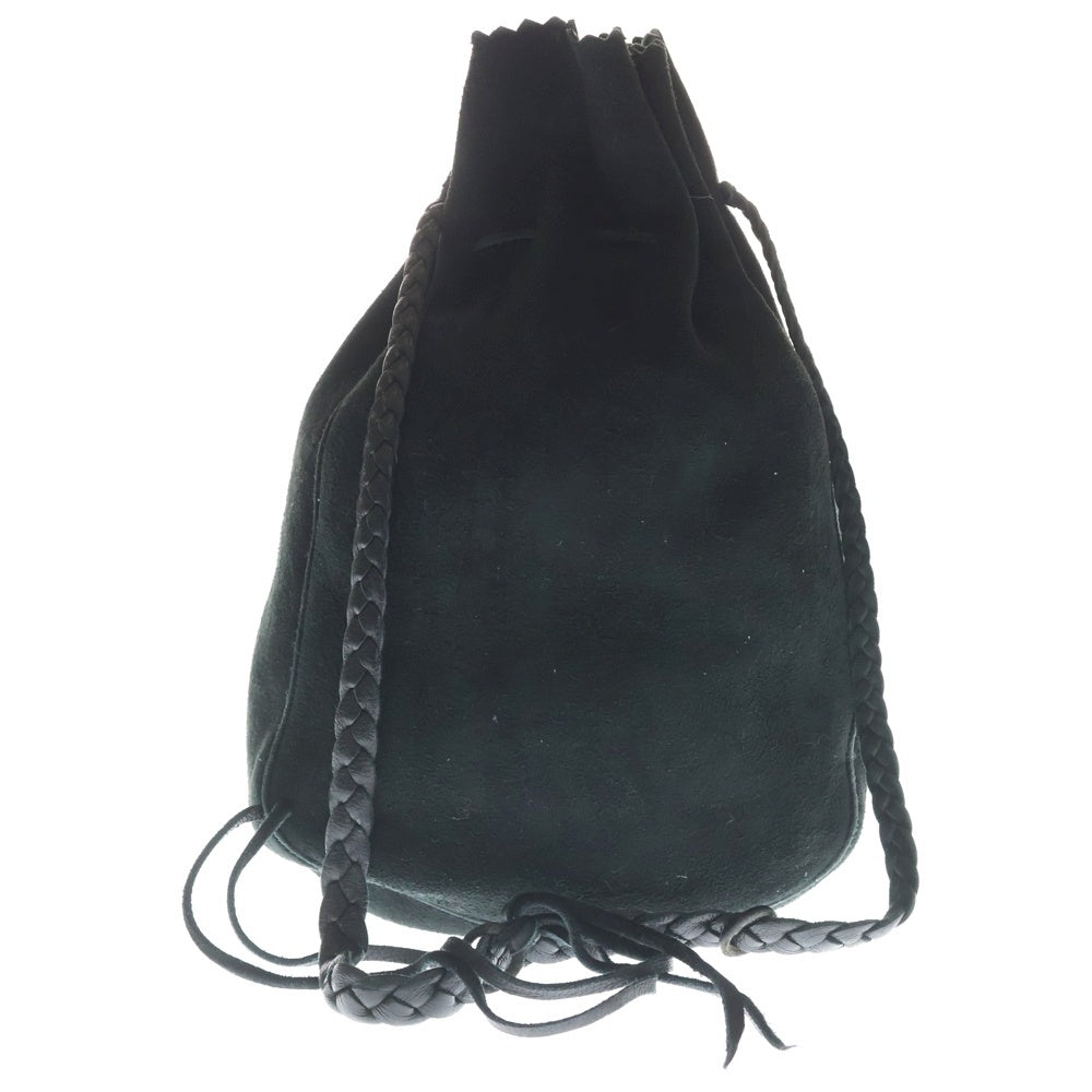 goro's(ゴローズ) SVフラワーコンチョ付き 巾着バッグ ショルダーバッグ ブラック