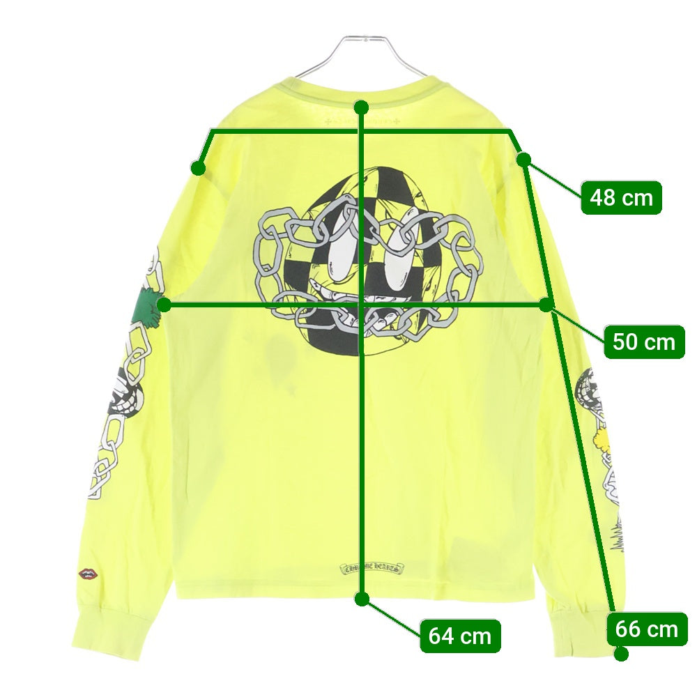 CHROME HEARTS(クロムハーツ) MATTY BOY PPO CHAIN GAME L/S T-SHIRT マッティボーイ チェーンゲーム 長袖Tシャツ ロンT イエロー