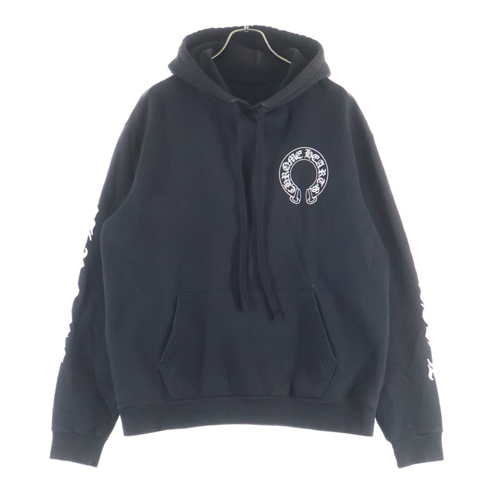 CHROME HEARTS(クロムハーツ) MATTY BOY CHOMPER SWTSHRT HD PLVR マッティボーイ チョンパー ホースシュープリント プルオーバースウェットパーカー フーディー ブラック