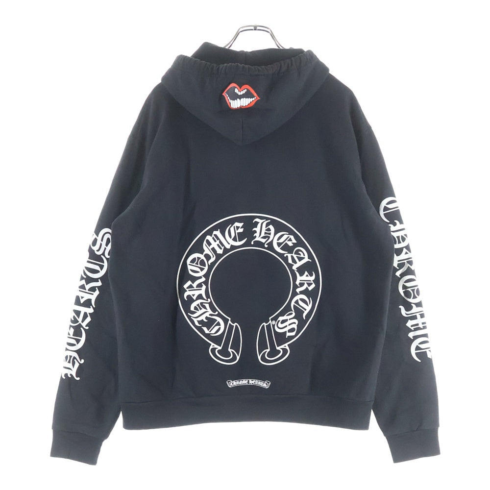 CHROME HEARTS(クロムハーツ) MATTY BOY CHOMPER SWTSHRT HD PLVR マッティボーイ チョンパー ホースシュープリント プルオーバースウェットパーカー フーディー ブラック