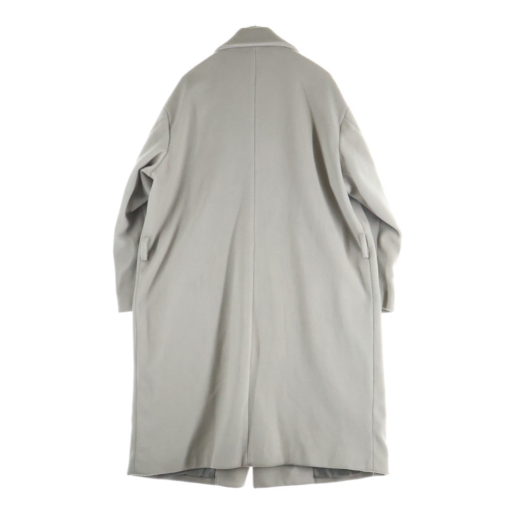 TAKEO KIKUCHI(タケオキクチ) Tech Wool Beaver Big Double Breasted Coat テック ウール ビーバー ビッグ セミダブルコート ベージュ 170-95201