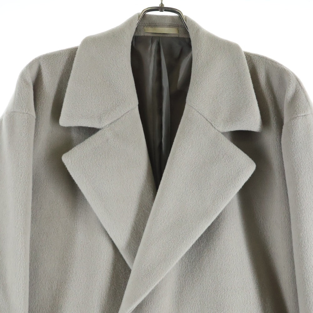 TAKEO KIKUCHI(タケオキクチ) Tech Wool Beaver Big Double Breasted Coat テック ウール ビーバー ビッグ セミダブルコート ベージュ 170-95201