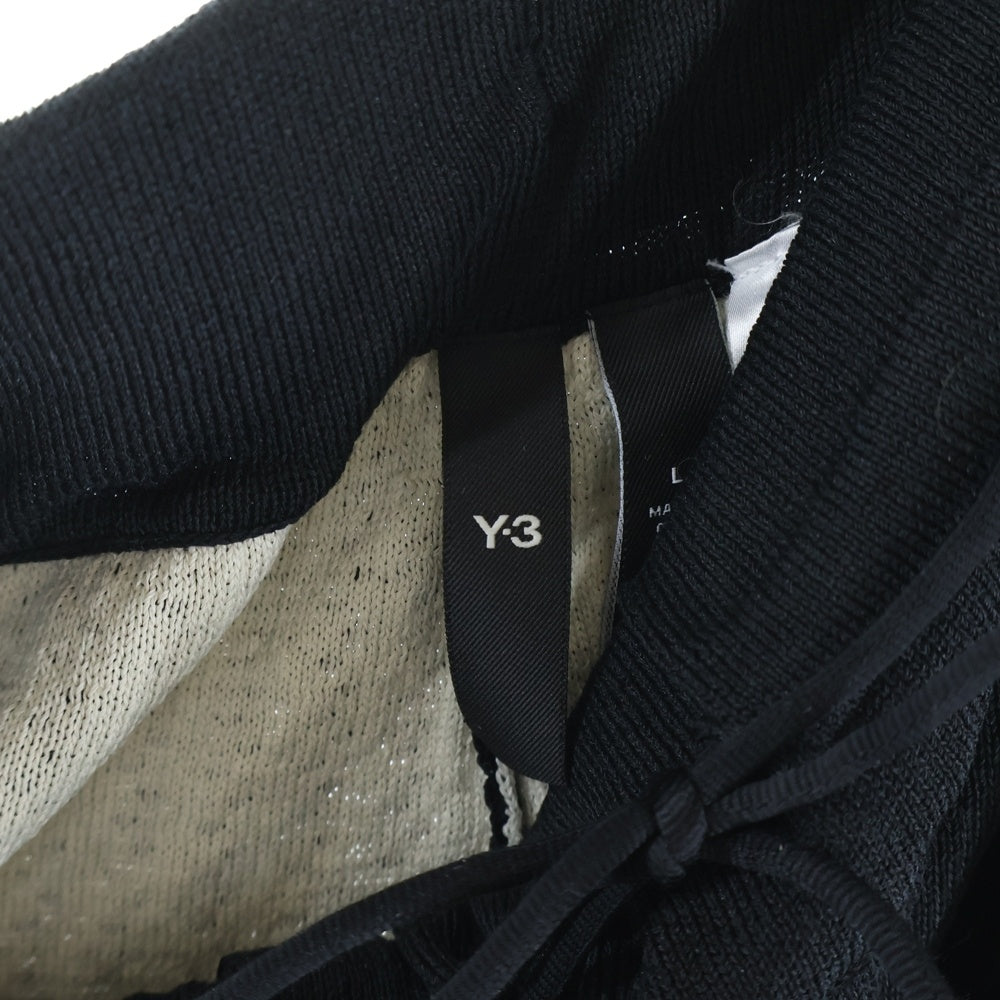 Y-3(ワイスリー) Logo Knit Short ブラッシュロゴニット ショーツ ハーフパンツ ブラック H44808