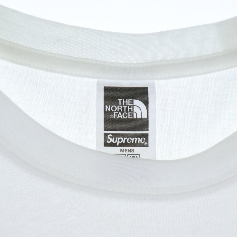 SUPREME(シュプリーム) 22SS ×THE NORTH FACE Bandana Tee ノースフェイス バンダナ 半袖Tシャツ カットソー ホワイト/グリーン SP22-17002