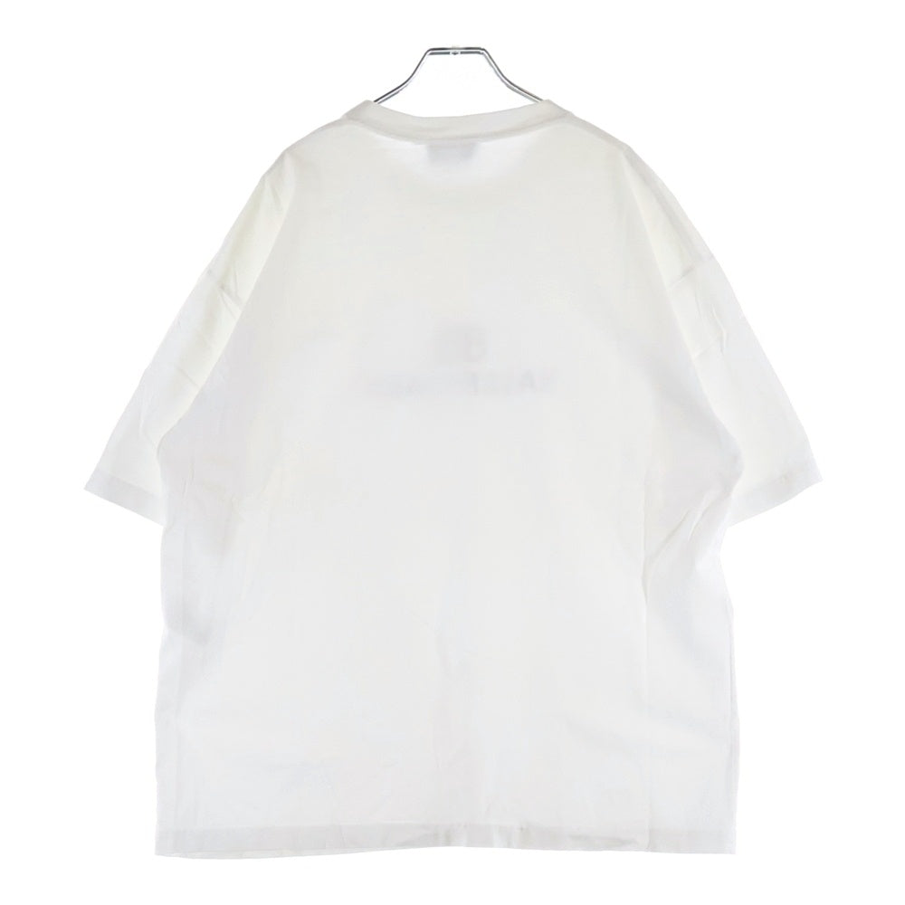 BALENCIAGA(バレンシアガ) T-Shirt ピクセルロゴプリント半袖Tシャツ ホワイト 612966 TKVI7