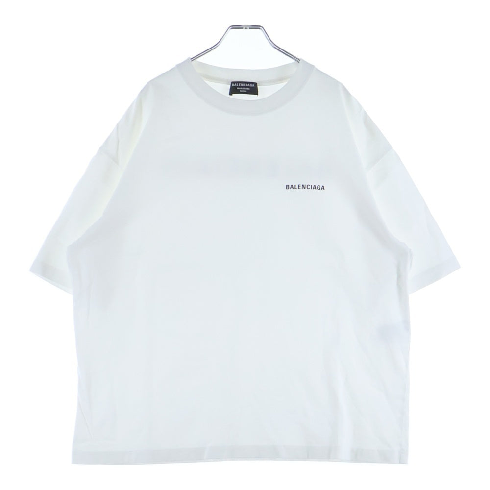 BALENCIAGA(バレンシアガ) T-Shirt ロゴプリント半袖Tシャツ ホワイト 612966 TIVG5