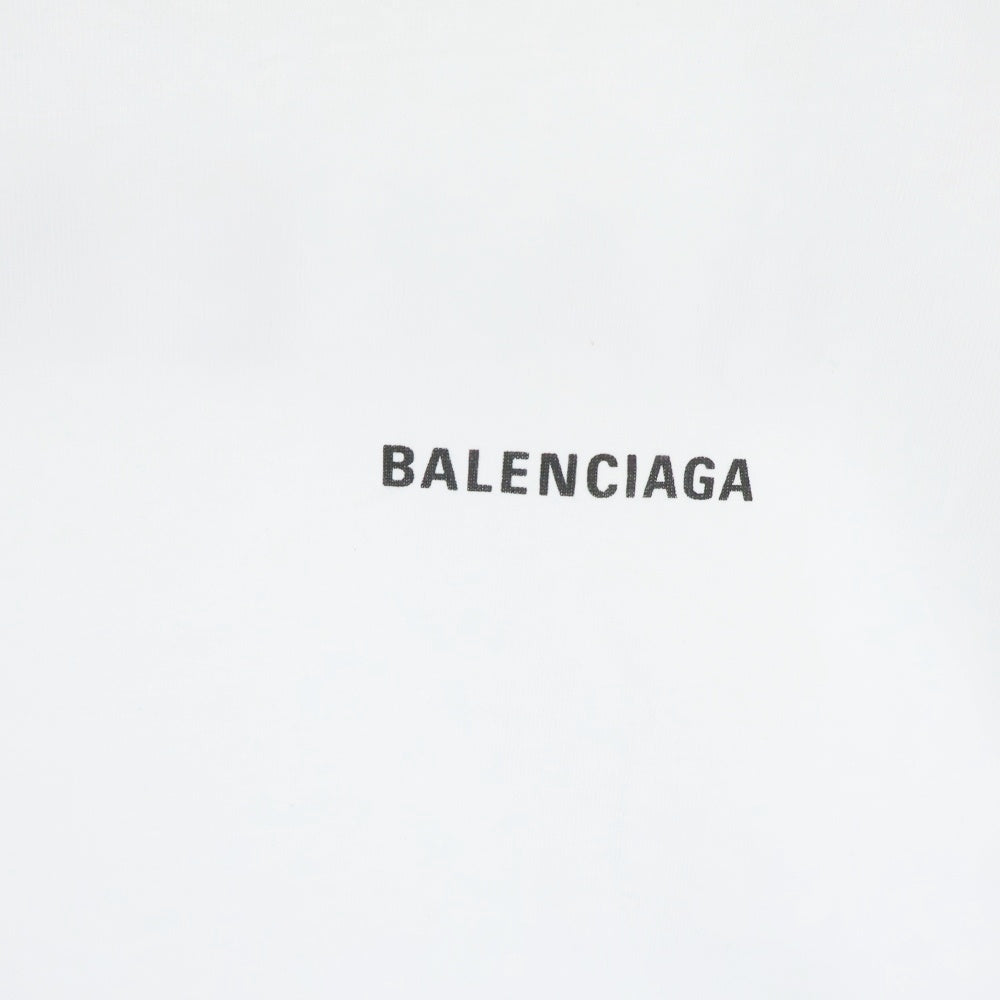 BALENCIAGA(バレンシアガ) T-Shirt ロゴプリント半袖Tシャツ ホワイト 612966 TIVG5