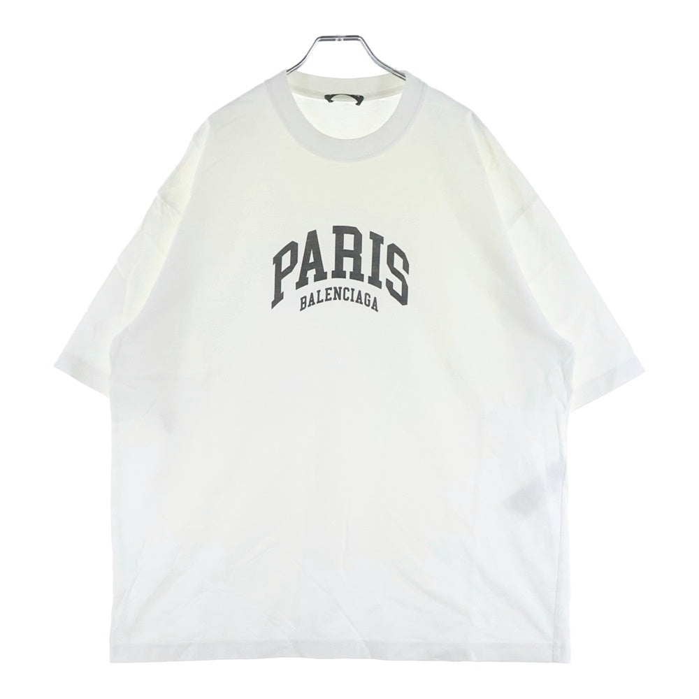 BALENCIAGA(バレンシアガ) Paris T-Shirt 半袖Tシャツ ホワイト 612966 TLVL7