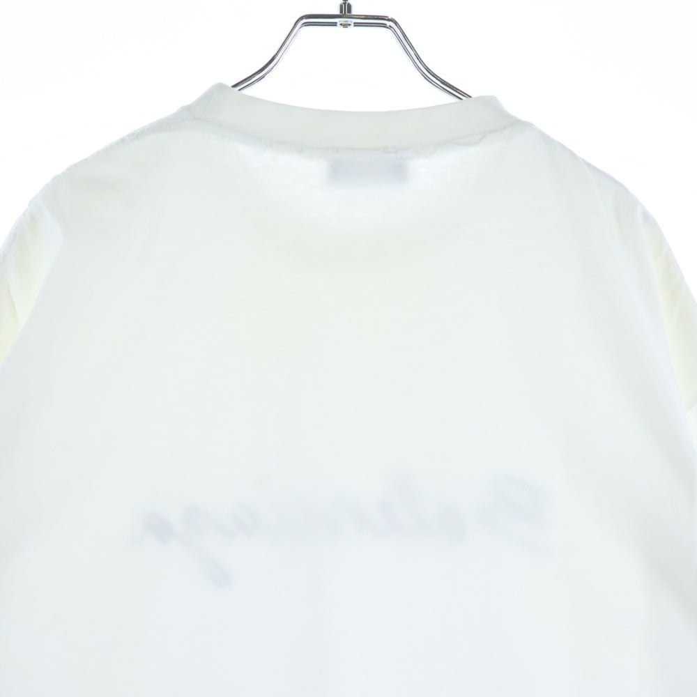 BALENCIAGA(バレンシアガ) T-Shirt シグネチャーロゴプリント半袖Tシャツ ホワイト 612966 TMVB4