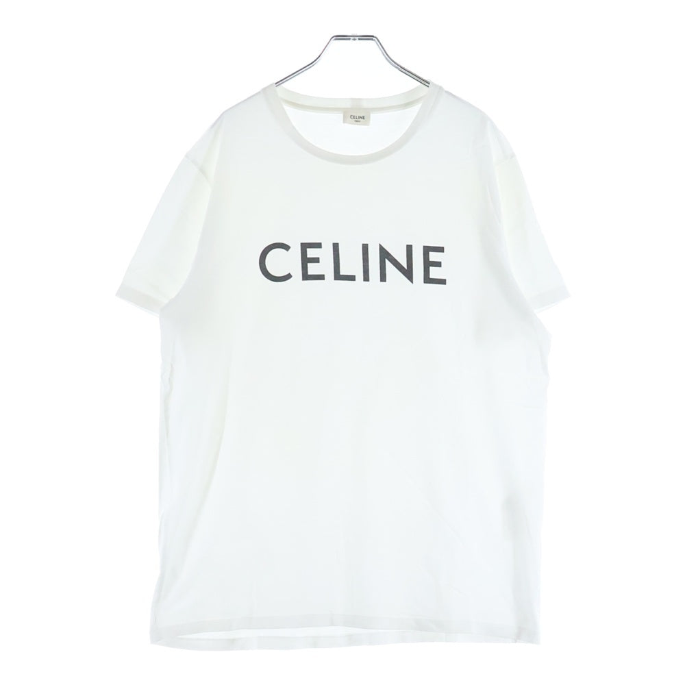CELINE(セリーヌ) Classic T-Shirt クラシックロゴプリント半袖Tシャツ ホワイト 2X308916G