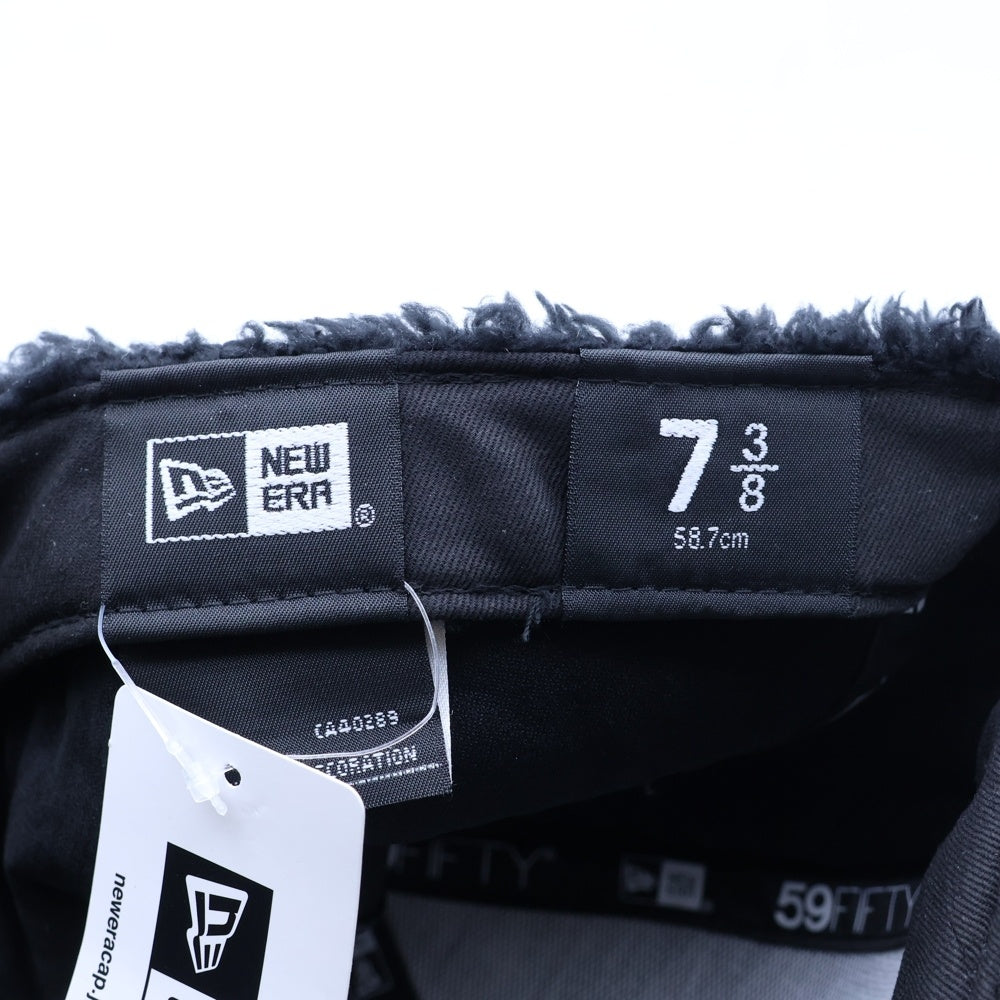 NEW ERA(ニューエラ) 59FIFTY Mink Fleece Fitted Cap ミンク フリース キャップ 帽子 ブラック 14395940