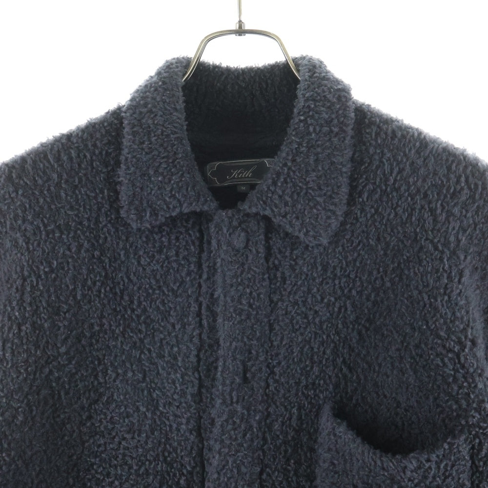 KITH(キス) フロントスナップボタン シャツジャケット ブルゾン パープル