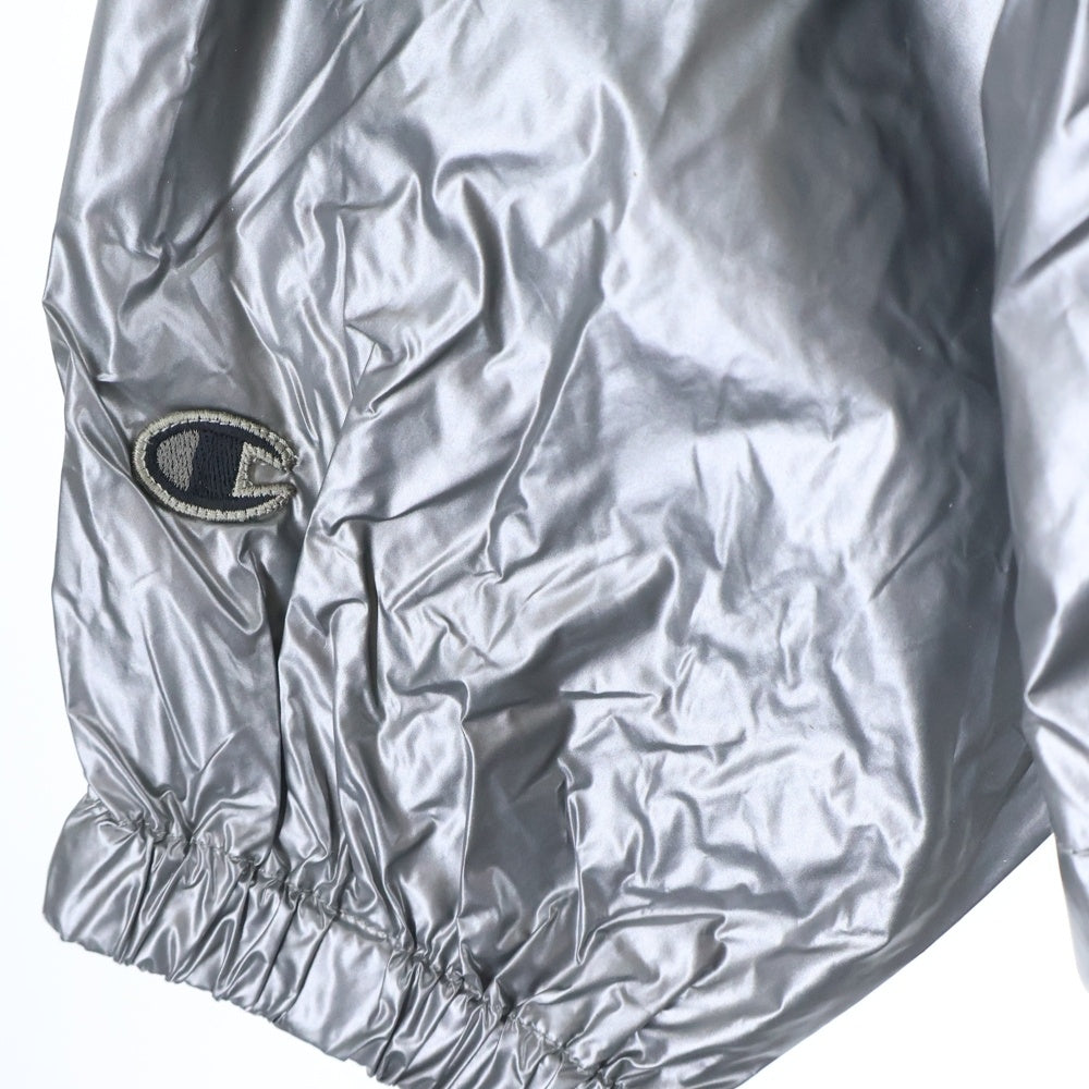 Rick Owens(リックオウエンス) ×Champion JUMBO WINDBREAKER チャンピオン ジャンボ ウィンドブレーカー ナイロンジャケット シルバー CW01D0468-CHNYS